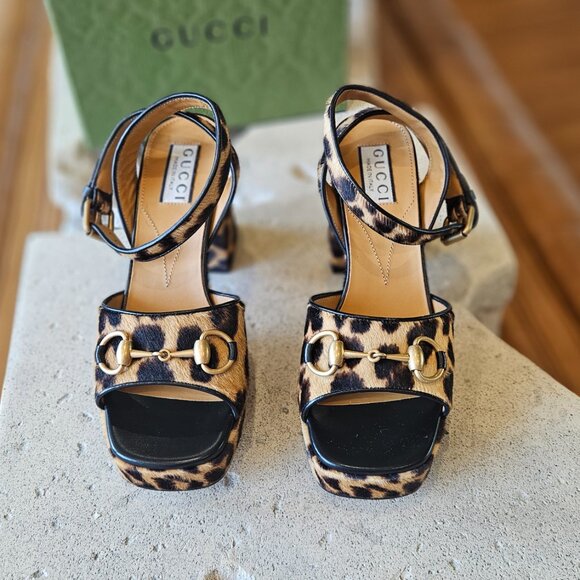GUCCI  Women's Horsebit sandal size 37+ - Picture 7 of 16